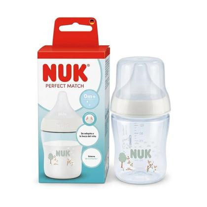 Imagem de Mamadeira Perfect Match Nuk Mais 0 Meses Com Controle de Temperatura Bico Com Sistema De Ventilação Para Bebês