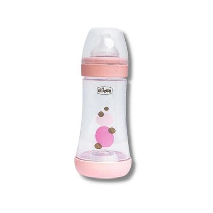 Imagem de Mamadeira perfect5 240ml fl medio rosa (2+) - chicco