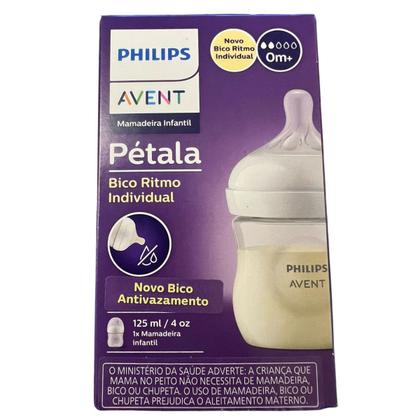 Imagem de Mamadeira Pétala 125ml Avent 3.0 Fluxo 2 0m+ Transparente
