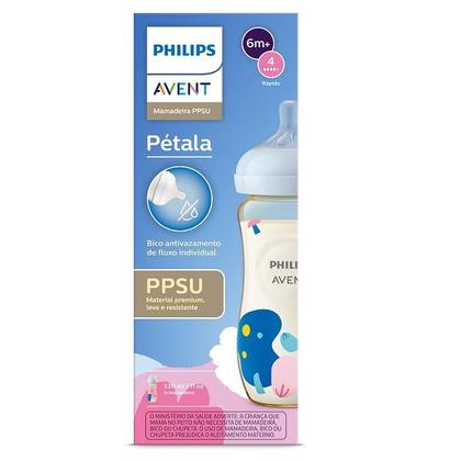 Imagem de Mamadeira Petala Anticolica 3.0 PPSU 330ML Decorada Philips AVENT SCY946/01