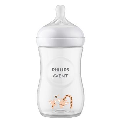 Imagem de Mamadeira Pétala Avent 3.0 Decorada ml 1m+ Girafa Philips Avent