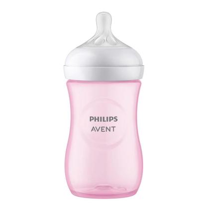 Imagem de Mamadeira Pétala Avent 3.0 Rosa 260ml 1m+ Menina Philips Avent