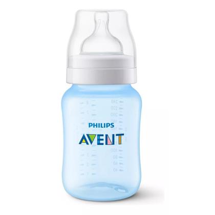 Imagem de Mamadeira Philips Avent Anti-cólica Azul 260ml Classic - Scy121/10