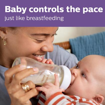 Imagem de Mamadeira Philips Avent Natural de Vidro 240ml - Pacote com 2