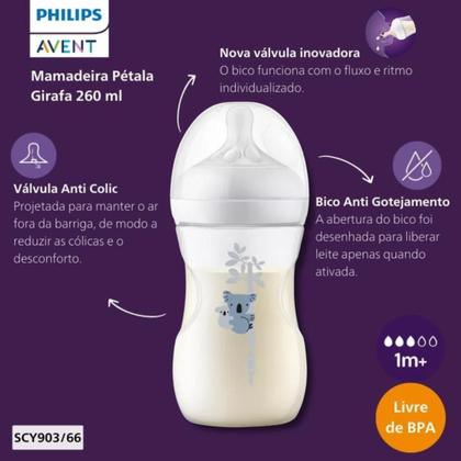 Imagem de Mamadeira Philips Avent Pétala 3.0 Anti-colic 260 Ml 1 - 3 Meses