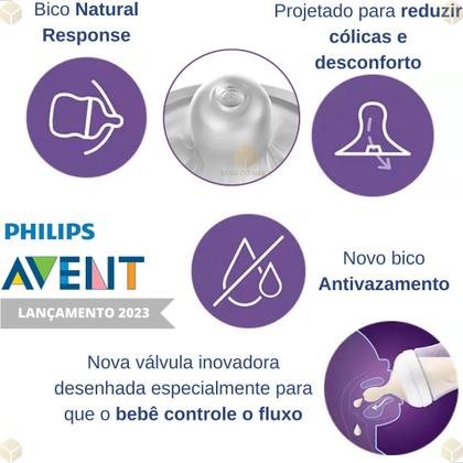 Imagem de Mamadeira Philips Avent Pétala 3.0 Decorada Coala 260ml 3.0 Bico N3 Fluxo Médio