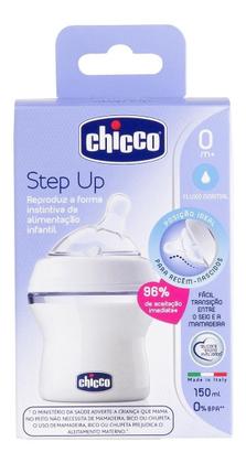 Imagem de Mamadeira Step Up 150ml Fluxo Normal (0m+) - Chicco Cor Transparente Liso