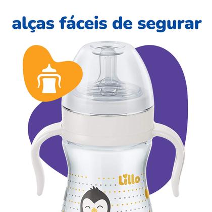 Imagem de Mamadeira Super Evolution , Primeiros Passos com alça de Silicone 240ml - Lillo