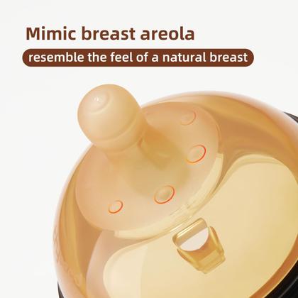 Imagem de Mamadeira Thyseed PPSU, 300 ml, bicos naturais semelhantes a seios, pacote com 2 unidades