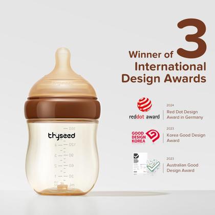 Imagem de Mamadeira Thyseed PPSU Natural Anticólica 160mL 0m+