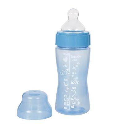 Imagem de Mamadeira Wide Neck Bico Macio 270ml Azul Ortodontica