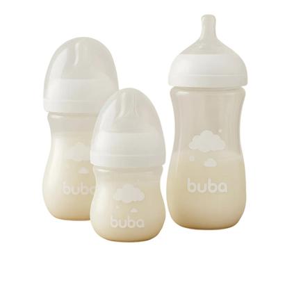 Imagem de Mamadeiras Buba Easy Flow Kit 3 Unidades Branco Nuvem