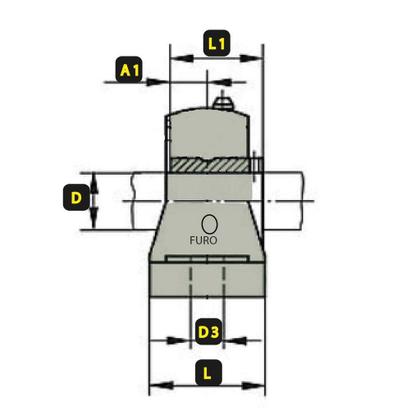 Imagem de Mancal Reto de rolamento UCP 207 * 4688