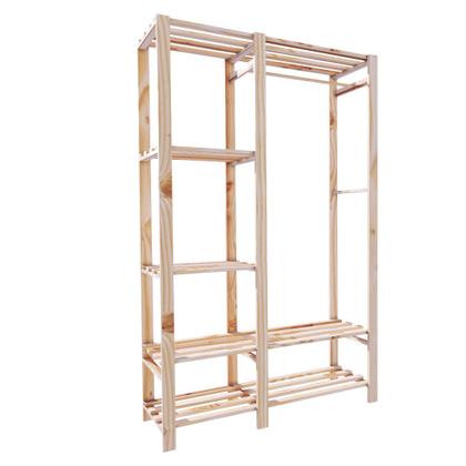 Imagem de   Mancebo Cabideiro  Prateleiras Multiuso P/ Roupas E Calçados