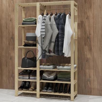 Imagem de Mancebo Cabideiro Sapateira Arara 4 Prateleiras Ofertas