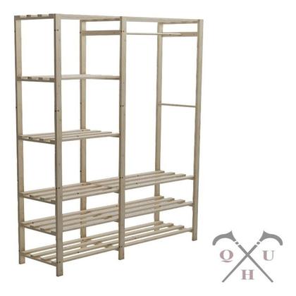 Imagem de Mancebo Cabideiro Sapateira Arara 4 Prateleiras Ofertas