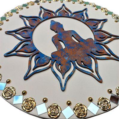 Imagem de Mandala Buda / Flor de Lótus/Resiliência e Harmonia 26cm