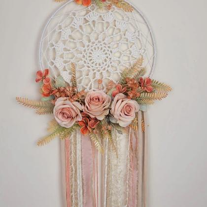 Imagem de Mandala Crochê Laranja 70x40