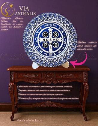 Imagem de Mandala de Mesa Gratia Plena - São Bento - Via Astralis