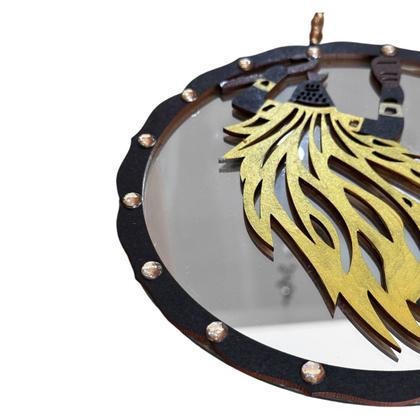 Imagem de Mandala De Orixá Com Espelho Umbanda Terreiro P/ Parede 20cm