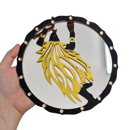 Imagem de Mandala De Orixá Com Espelho Umbanda Terreiro P/ Parede 20cm