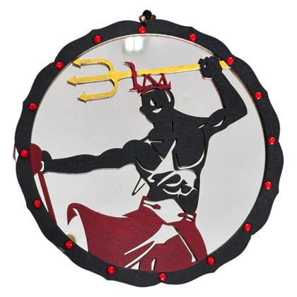 Imagem de Mandala De Orixá Com Espelho Umbanda Terreiro P/ Parede 20cm