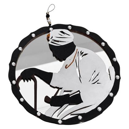 Imagem de Mandala De Orixá Com Espelho Umbanda Terreiro P/ Parede 20cm