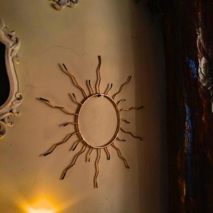 Imagem de Mandala Solar de Parede em Ferro  Proteção, Energização e Harmonização de Ambientes