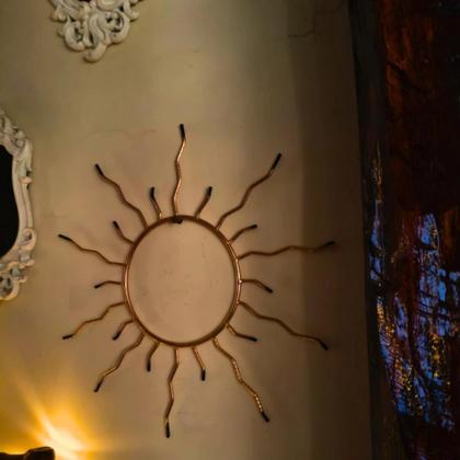 Imagem de Mandala Solar de Parede em Ferro  Proteção, Energização e Harmonização de Ambientes