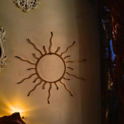 Imagem de Mandala Solar de Parede em Ferro  Proteção, Energização e Harmonização de Ambientes