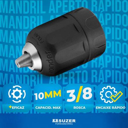 Imagem de Mandril Aperto Rápido 10mm Parafusadeira Pfv 012i Vonder