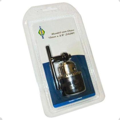 Imagem de Mandril c/ Chave 13mm x 3/8" 7403  Brasfort  
