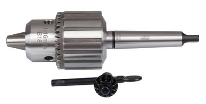 Imagem de Mandril Com Chave 5/8 1 A 16mm + Haste Cone Morse 2 Cm2