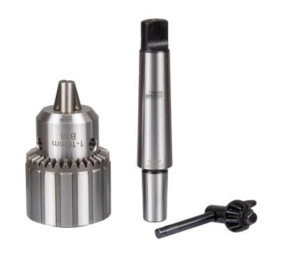 Imagem de Mandril Com Chave 5/8 1 A 16mm + Haste Cone Morse 3 Cm3