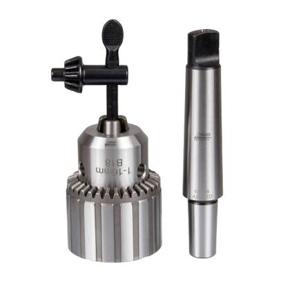 Imagem de Mandril Com Chave 5/8 1 A 16mm + Haste Cone Morse 3 Cm3