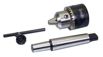 Imagem de Mandril Leve C/ Chave 5/8 De 3 A 16mm + Haste Cone Morse 3