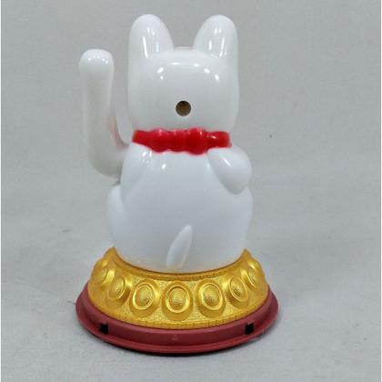 Imagem de Maneki Neko O Gato Da Sorte Branco 11 Cm Alt. Energia Solar