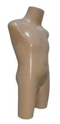 Imagem de Manequim infantil unissex ( Meio corpo Bebê, 6 meses a 1 ano) na cor bege