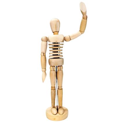 Imagem de Manequim Sinoart Articulado Torso Flexível Masculino 20cm