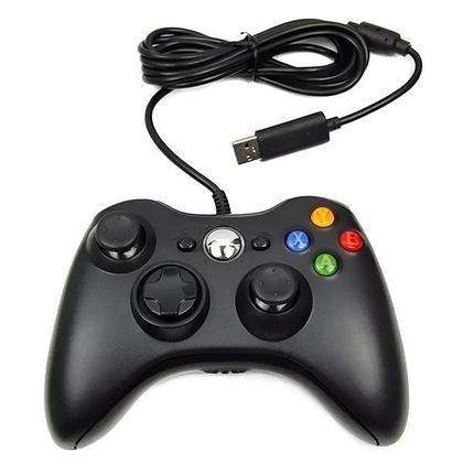 Imagem de Manete Compatível Com Xbox 360 Com Fio Usb 2.5M Pc Celular