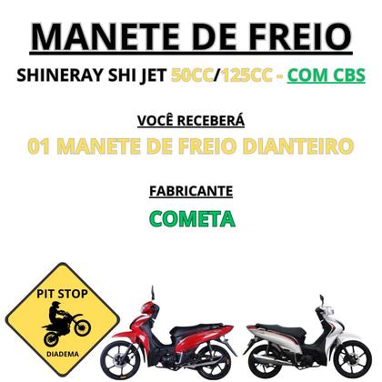 Imagem de Manete de freio shineray jet 125 - com cbs