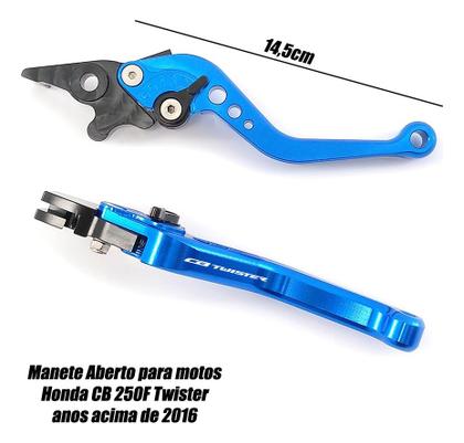 Imagem de Manete Esportivo Honda Cb 250f Twister 16 17 18 19 20 21 22