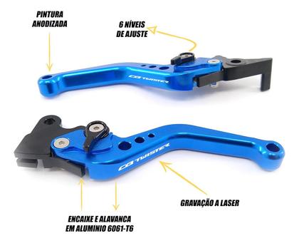 Imagem de Manete Esportivo Honda Cb 250f Twister 16 17 18 19 20 21 22