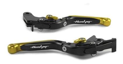 Imagem de Manete Extensível Esportivo Cb 600F Hornet Preto Dourado