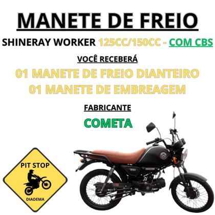 Imagem de Manete Freio + Embreagem Shineray Worker 150 Com CBS