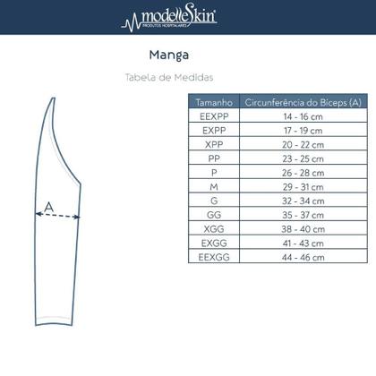 Imagem de Manga Compressiva 7/8 Pós Cirurgia Braços 84000C ModelleSkin