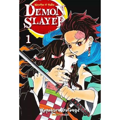 Imagem de Mangá Demon Slayer Kimetsu No Yaiba 2 Volumes Com Pôster