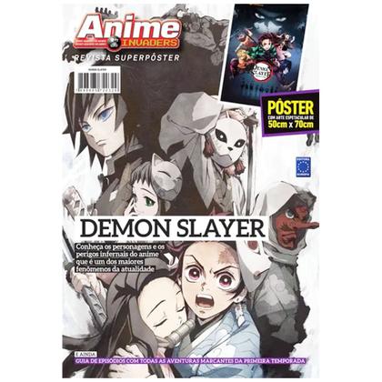Imagem de Mangá Demon Slayer Kimetsu No Yaiba 2 Volumes Com Pôster