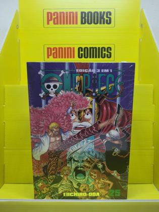 Manga One Piece 3 Em 1 Volume 25, Panini - Em Português - Revista