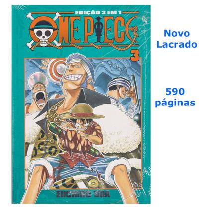 ワンピース 漫画 Manga One Piece Coleção 3 Em 1, 1778 Páginas, Kit Com 3 Primeiros
